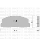 METELLI - 2201140 - Комплект тормозных колодок, диско