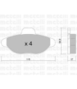 METELLI - 2201370 - Комплект тормозных колодок, диско