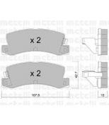 METELLI - 2201612 - Колодки тормозные задние дисковые к-кт TOYOTA CAMRY/CARINAII/CELICA