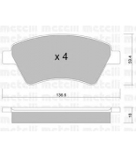 METELLI - 2205440 - Колодки тормозные передние к-кт RENAULT KANGOO/MEGANE II/SCENIC