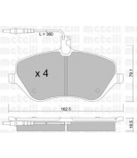 METELLI - 2206010 - Комплект тормозных колодок, диско