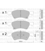 METELLI - 2206230 - Комплект тормозных колодок, диско