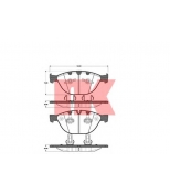 NK - 221534 - Колодки тормозные дисковые 221534