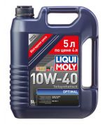 LIQUI MOLY 2287 П/с.мот.масло Optimal 10W-40 SL/CF;A3/B3 (5л)