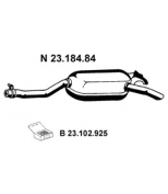 EBERSPACHER - 2318484 - Глушитель выхлопных газов зад mercedes e (w124) kombi/sedan 2.0-2.5d 1