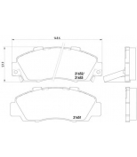 MINTEX - MDB1543 - Колодки торм.диск.пер.Honda Accord lV-Vll/Legend l