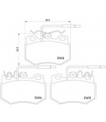 MINTEX - MDB1611 - CITROEN AX 1,4 Gti 91>, ZX 1,8D/1,9D 91> F колодки MINTEX