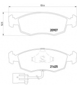 MINTEX - MDB1641 - FORD Scorpio-I 92>94 с датчиком F колодки MINTEX