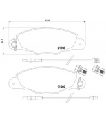 MINTEX - MDB2106 - PEUGEOT 605 (6B) 3,0 V6 89> F колодки MINTEX