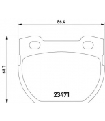 MINTEX - MDB2579 - Колодки торм.диск.зад. Land rover Defender 90-