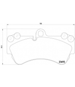 TEXTAR - 2369281 - Колодки передние "Epad" PORSCHE Cayenne/VW Touareg 190x99.4 TEXTAR 2369281