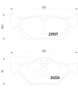 TEXTAR - 2392781 - Колодки тормозные задние дисковые с увеличенным сроком службы
