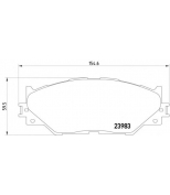 TEXTAR - 2398301 - Колодки торм. LEXUS IS 250 перед.к-т