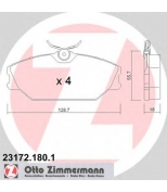 ZIMMERMANN - 231721801 - Комплект тормозных колодок, диско