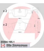 ZIMMERMANN - 233341651 - Комплект тормозных колодок, диско