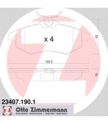 ZIMMERMANN - 234071901 - Комплект тормозных колодок, диско