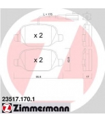 ZIMMERMANN - 235171701 - Тормозные колодки