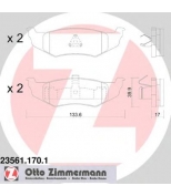 ZIMMERMANN - 235611701 - Колодки тормозные