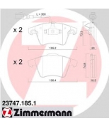 ZIMMERMANN - 237471851 - Комплект тормозных колодок, диско