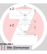 ZIMMERMANN - 237942001 - Комплект тормозных колодок, диско