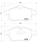 TEXTAR - 2415501 - Колодки торм.пер.Opel Signum 1.8,1.9CDTi,2.0-2.2DT