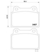 TEXTAR - 2482701 - Колодки тормозные дисковые задн MITSUBISHI: LANCER седан (CY/Z_A) 08 -