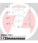 ZIMMERMANN - 242221751 - Колодки тормозные передние