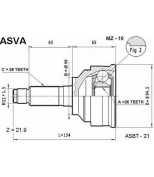 ASVA - MZ10 - ШРУС НАРУЖНЫЙ 26x56x28 (MAZDA CAPELLA CRONOS MX-6/