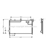 AVA - MZ5125 - радиатор конд.