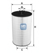 UFI - 2500700 - Фильтр масляный