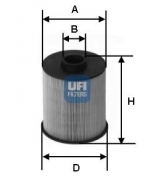 UFI - 2600600 - Фильтр топливный