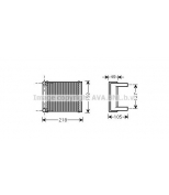 AVA MS6385 Радиатор печки [170x152] MB Sprinter