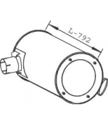 DINEX - 28450 - Бочка глушителя iveco