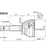 ASVA - MT15 - Шрус наружный 24x54x25 (mitsubishi : galant eterna(e5a,e7a)) asva