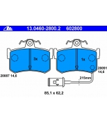 ATE - 13046028002 - Комплект тормозных колодок дисковый тормоз