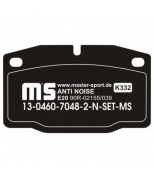 MASTER-SPORT - 13046070482NSETMS - Колодки тормозные premium 13-0460-7048-2-n-set-ms 31013