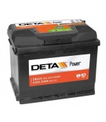 DETA - DB621 - Аккумулятор DETA POWER 12 V 62 AH 540 A ETN 1(L+) B13 242x175x190mm 15.6kg