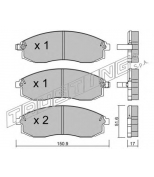 TRUSTING - 3150 - КОЛОДКИ ТОРМОЗНЫЕ ДИСКОВЫЕ