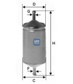 UFI - 3150100 - Фильтр топливный