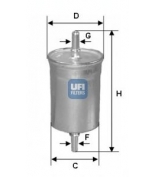 UFI - 3174700 - Фильтр топливный volvo