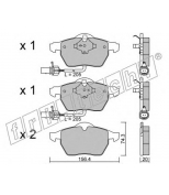 FRITECH - 3230 - Колодки тормозные дисковые передние AUDI A4/A6 00- , VW