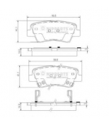 NIPPARTS - N3610519 - Колодки тормозные задние HYUNDAI Elantra седан (MD)/i40/Solaris хэтчбек/Sonata IV (EU4)/Sonata V (NF)/Veloster