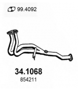 ASSO - 341068 - Передняя труба глушителя Opel Vectr...