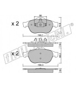 FRITECH - 3451 - Колодки тормозные дисковые передние Renault VEL SATIS 02-