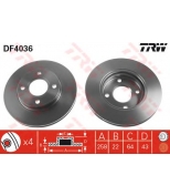 TRW DF4036 Диск тормозной DF4036