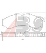 ABS - 37299 - Комплект тормозных колодок, диско