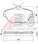 ABS - 37539 - Тормозные колодки Citroen C6 (R) 05-