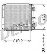DENSO - DRR23018 - Радиатор отопителя RENAULT LAGUNA II 1.6 16V/1.8 16V/1.9 DCI/2.0 IDE 16V/2.2 DCI/3.0 V6  01 >