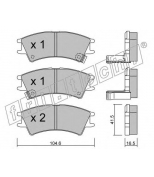 FRITECH - 3700 - Колодки тормозные дисковые передние HYUNDAI ATOS 98-