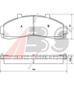 ABS - 38652 - Комплект тормозных колодок, дисковый тормоз